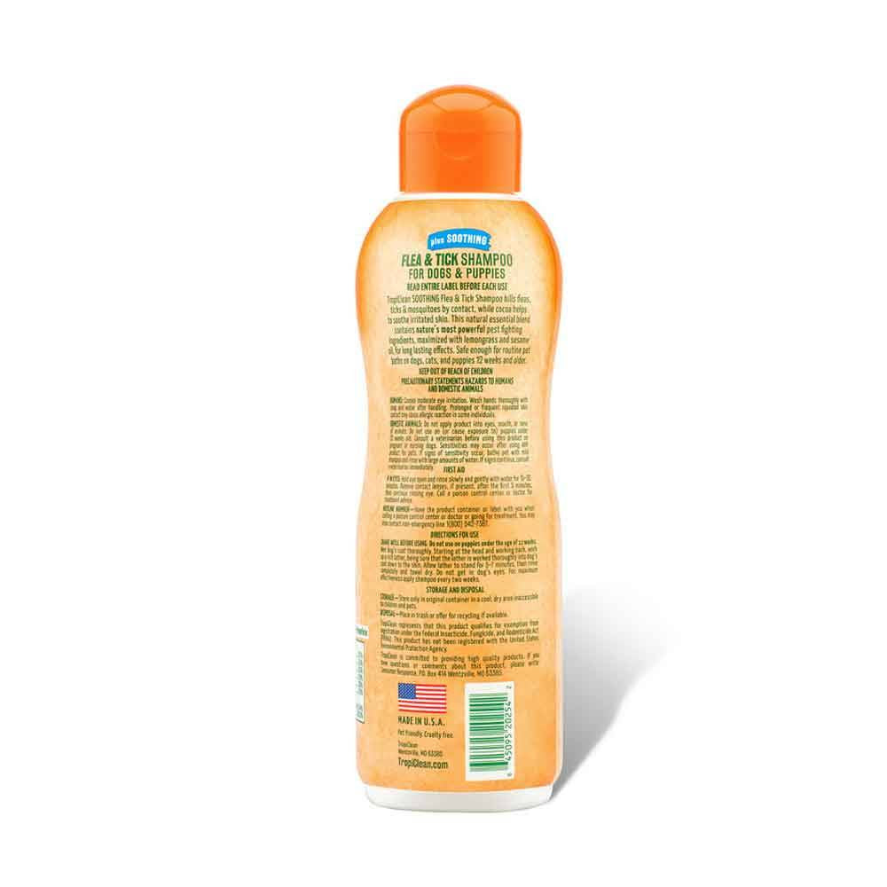 Tropiclean Natural Soothing Flea & Tick Dog Shampoo